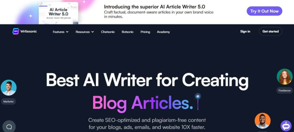 writesonic Ai ads generator